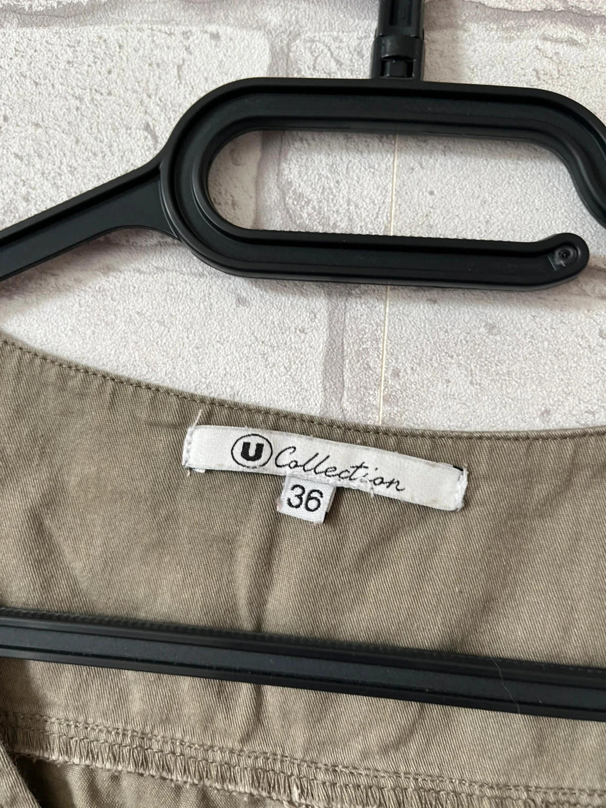 Magnífico vestido estilo safari caqui – U Collection T36 – photo 3